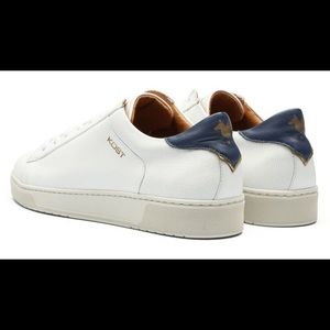 KOST Paris Men's White-Navy Leather Sneakers